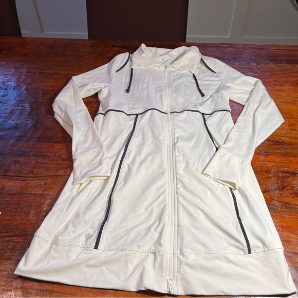 Athleta Spinnaker Sun White Zip-Up Jacket - Picture 2 of 6